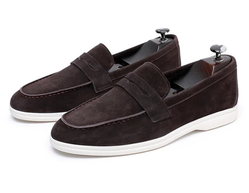 Genuine suede leather slip - on loafer - Antonios