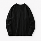 Heavy cotton raglan sleeve crew neck top - AntoniosClothing - Black