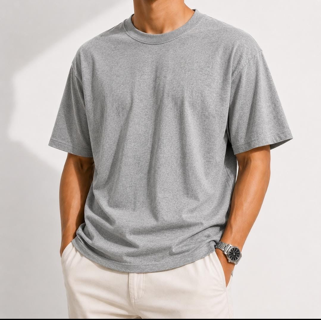 Heavyweight 100% cotton casual regular fit t-shirt - AntoniosClothing - Brown