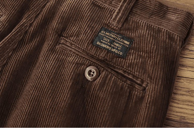 Heavyweight corduroy old money pants - Antonios