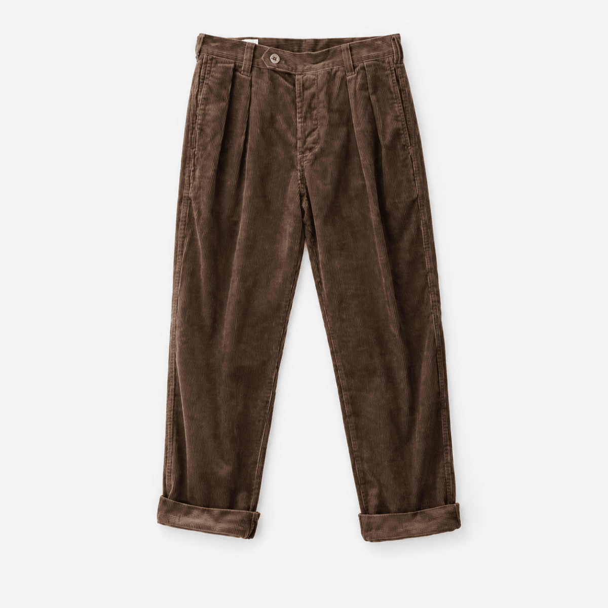 Heavyweight corduroy old money pants - AntoniosClothing - Coffee