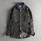 Heavyweight double pocket denim shirt - Antonios