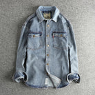 Heavyweight double pocket denim shirt - Antonios