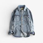 Heavyweight double pocket denim shirt - Antonios