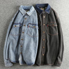 Heavyweight double pocket denim shirt - Antonios