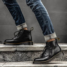 Heritage stitch ankle combat boot - Antonios