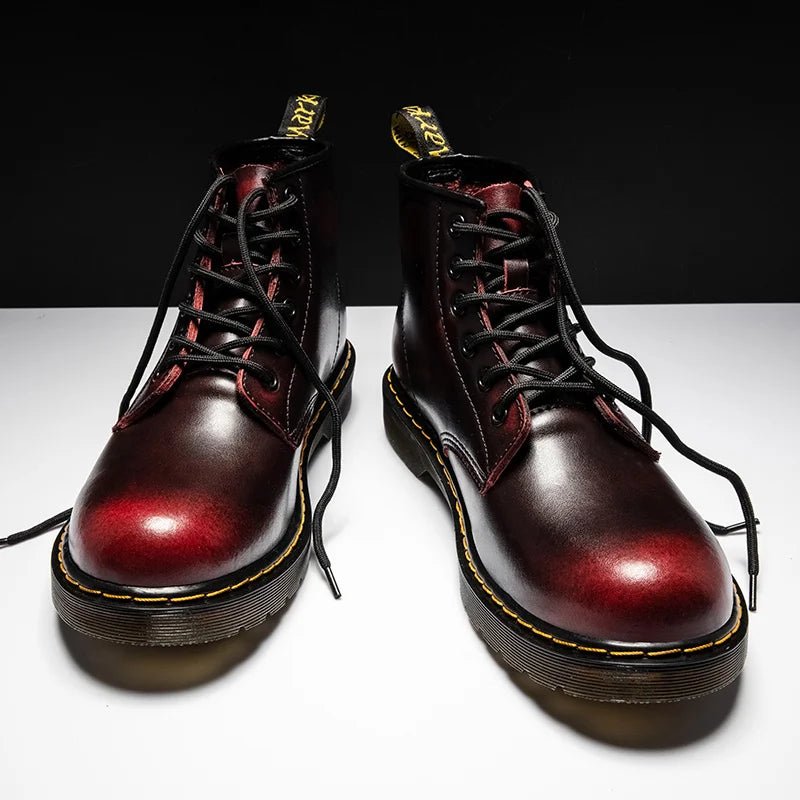 Heritage stitch ankle combat boot - Antonios