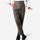 Herringbone wool - blend autumn trousers - Antonios