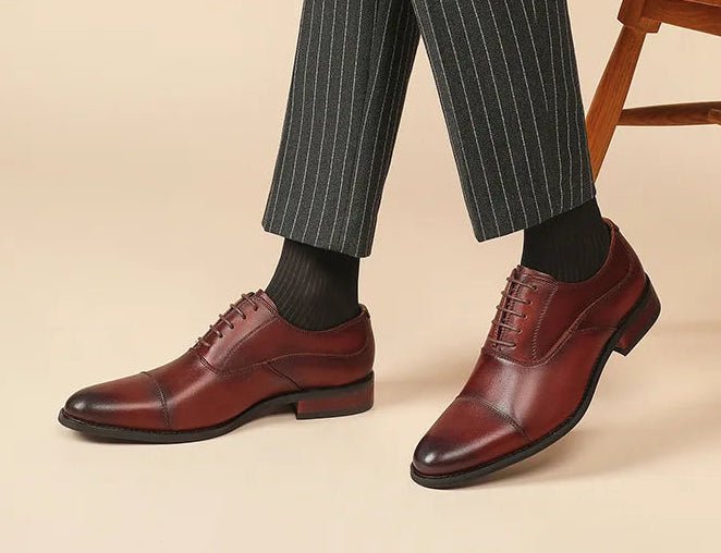 High - quality cowhide oxford wedding shoes - Antonios
