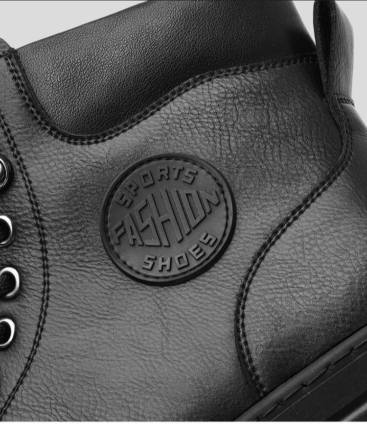 High - top genuine leather boots - Antonios