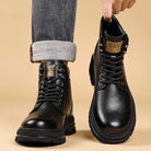 High - top genuine leather boots - Antonios