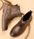High - top genuine leather boots - Antonios