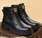 High - top genuine leather boots - Antonios
