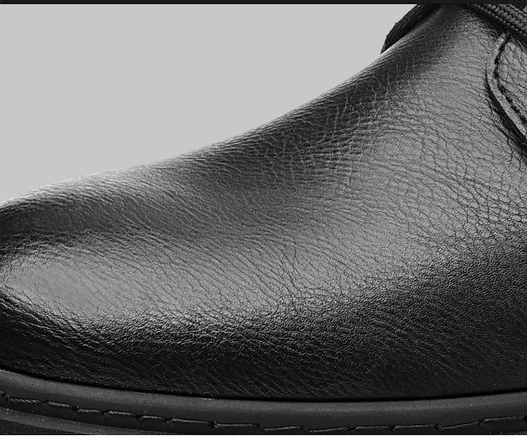 High - top genuine leather boots - Antonios