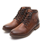 High - top winter leather boots with zipper - Antonios