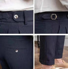 High - waist belt design trousers - Antonios