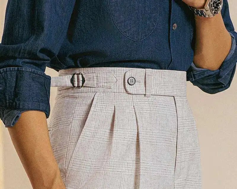 High - waist business slim pants - Antonios