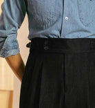 High - waist office black trousers - Antonios