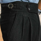 High - waist office black trousers - Antonios