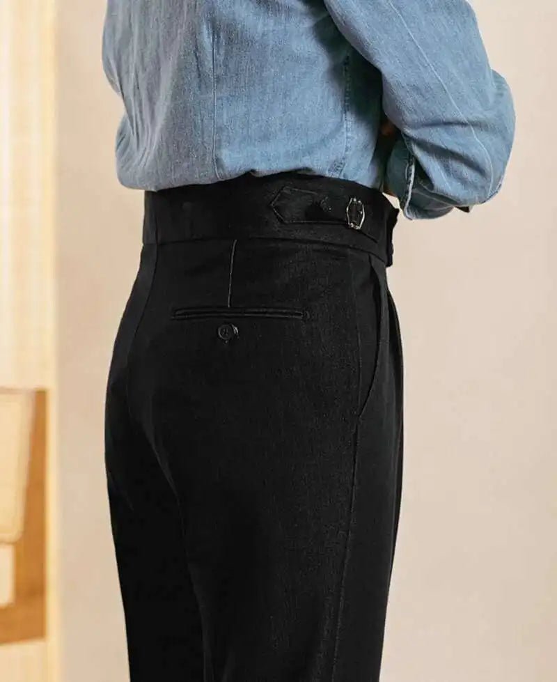 High - waist office black trousers - Antonios