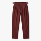 High waist pleated trousers - AntoniosClothing - Black