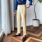 High - waist slim straight trousers - Antonios