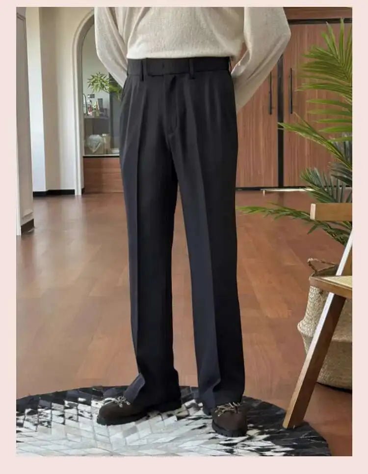 High waist straight style pants - Antonios