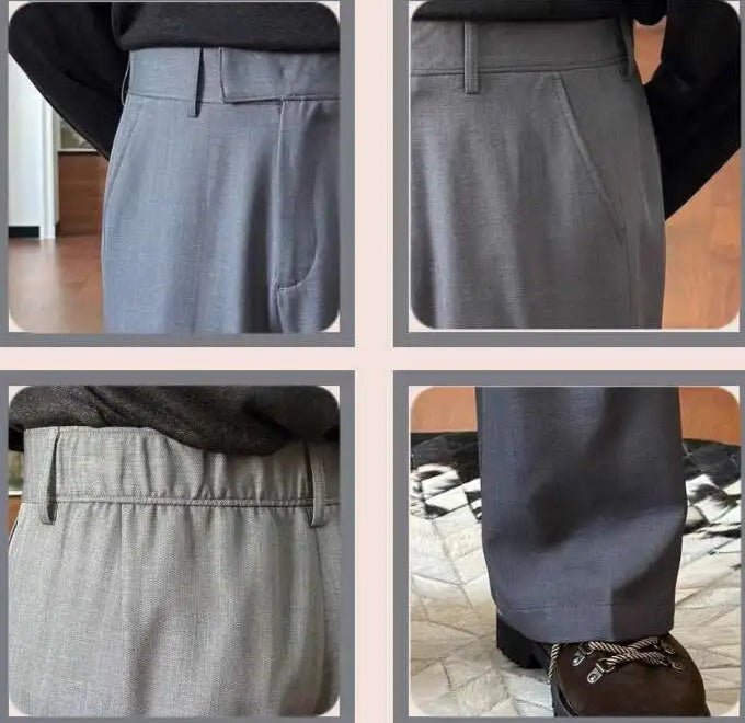 High waist straight style pants - Antonios