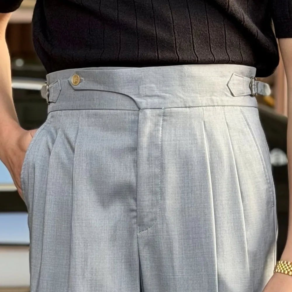 High - waist thin naples trousers - Antonios