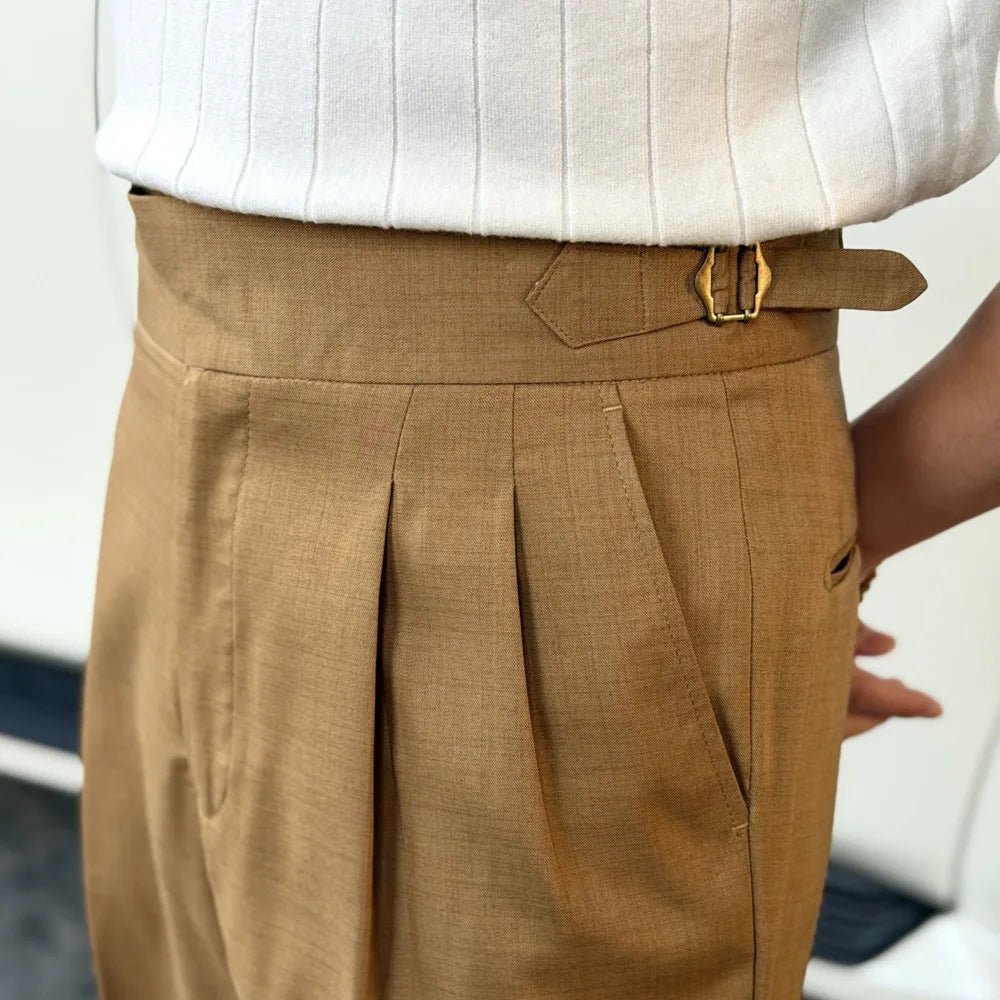 High - waist thin naples trousers - Antonios