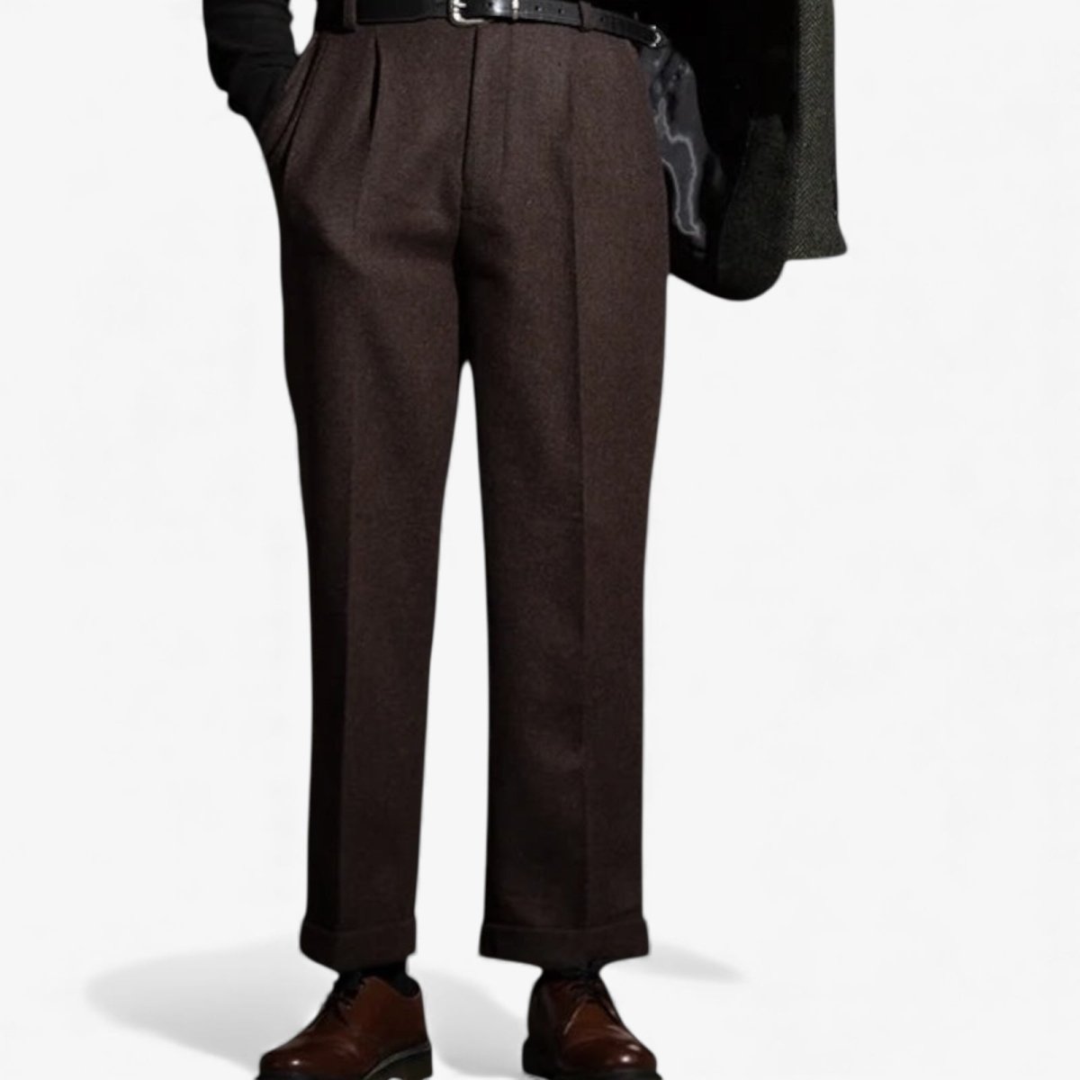 Hollywood waist straight - leg long pants - Antonios