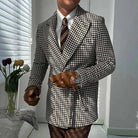 Houndstooth woolen retro suit blazer - Antonios