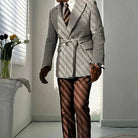 Houndstooth woolen retro suit blazer - Antonios