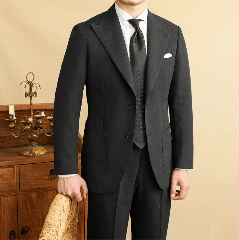 Italian barge collar wedding & banquet blazer for daily casual wear - Antonios