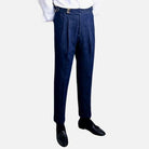 Italian Blue Trousers - Antonios