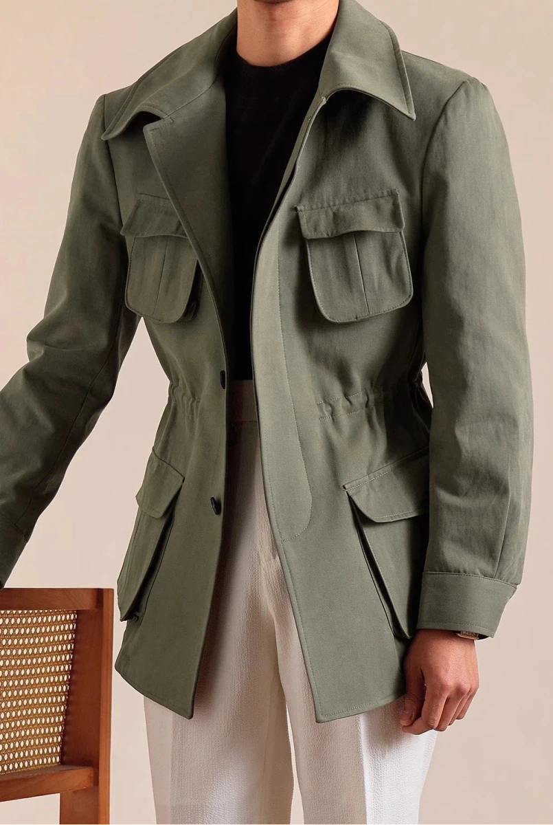 Italian cotton old money jacket - Antonios