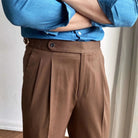 Italian design ankle high - waist trousers - Antonios