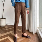 Italian design ankle high - waist trousers - Antonios