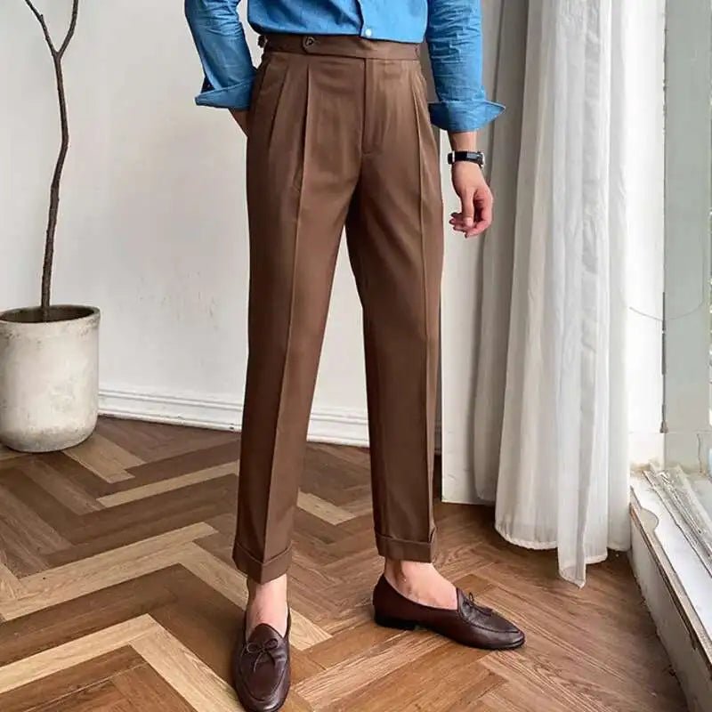 Italian design ankle high - waist trousers - Antonios