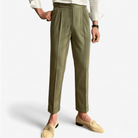 Italian design ankle high - waist trousers - Antonios