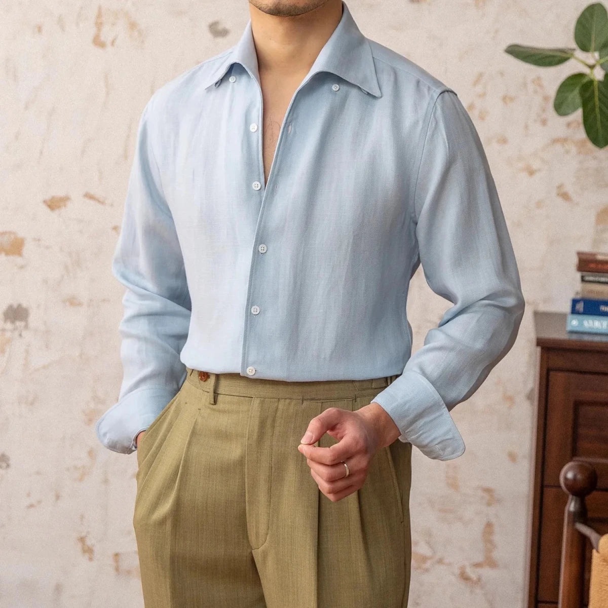 Italian old money fit summer shirt - Antonios