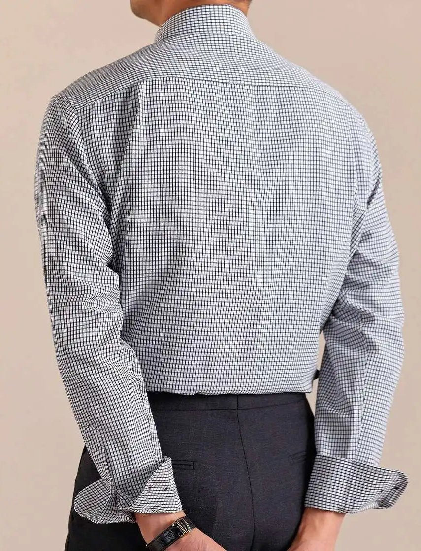 Italian plaid button - down shirt - Antonios