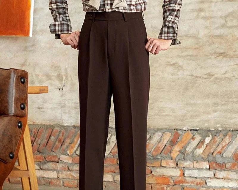 Italian straight style elegant pants - Antonios