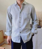 Italian striped long - sleeve shirt - Antonios