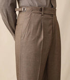 Italian wool carrot fit elegant trousers - Antonios