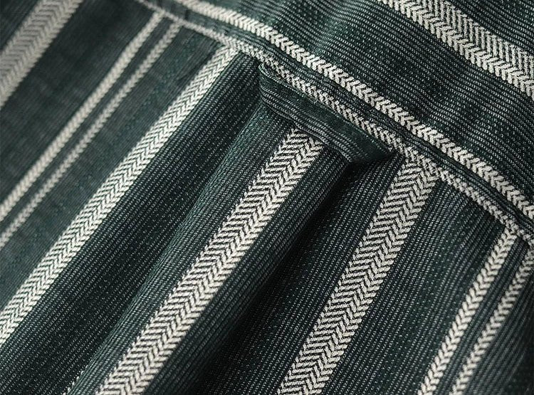 Japanese corduroy striped double pocket shirt - Antonios