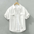 Japanese loose short sleeve summer shirt - Antonios