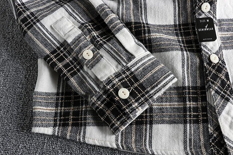 Japanese plaid pattern autumn shirt - Antonios