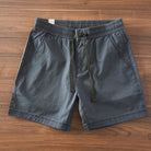 Japanese retro woven elastic waist pants - Antonios