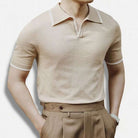 Knitted polo collar t-shirt - Antonios